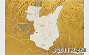 Shaded Relief 3D Map of Goromonzi, physical outside