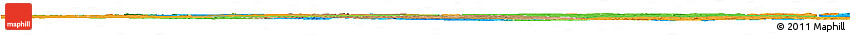 Satellite Horizon Map of Goromonzi, political outside
