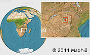 Satellite Location Map of Goromonzi