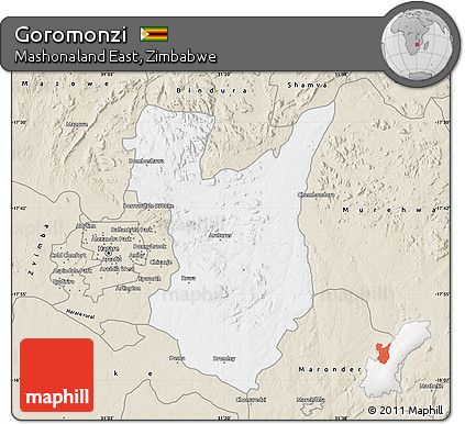 Classic Style Map of Goromonzi