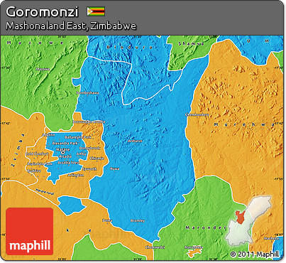 Political Map of Goromonzi