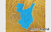 Political Map of Goromonzi, physical outside