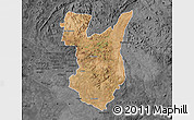 Satellite Map of Goromonzi, darken, desaturated