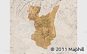Satellite Map of Goromonzi, lighten