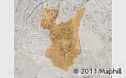 Satellite Map of Goromonzi, lighten, semi-desaturated