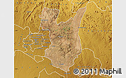 Satellite Map of Goromonzi, physical outside