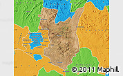 Satellite Map of Goromonzi, political outside