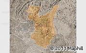 Satellite Map of Goromonzi, semi-desaturated