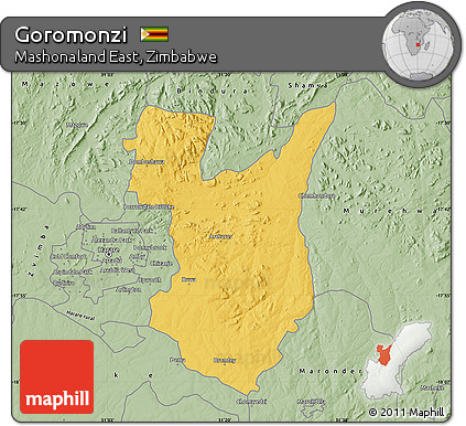 Savanna Style Map of Goromonzi