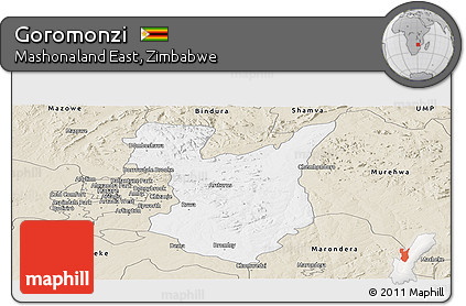 Classic Style Panoramic Map of Goromonzi