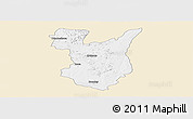 Classic Style Panoramic Map of Goromonzi, single color outside
