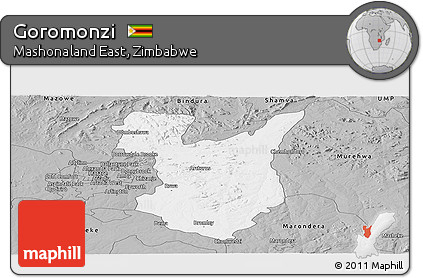 Gray Panoramic Map of Goromonzi