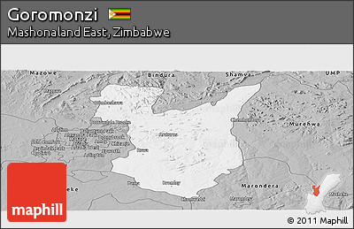Gray Panoramic Map of Goromonzi