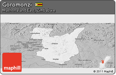 Gray Panoramic Map of Goromonzi