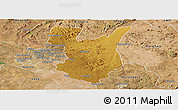 Physical Panoramic Map of Goromonzi, satellite outside