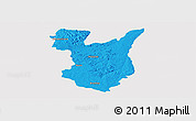 Political Panoramic Map of Goromonzi, cropped outside