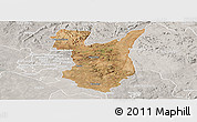 Satellite Panoramic Map of Goromonzi, lighten, semi-desaturated
