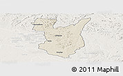 Shaded Relief Panoramic Map of Goromonzi, lighten