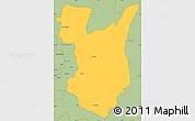 Savanna Style Simple Map of Goromonzi