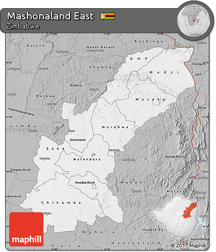 Gray Map of Mashonaland East