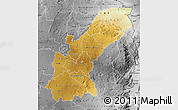 Physical Map of Mashonaland East, desaturated