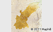 Physical Map of Mashonaland East, lighten