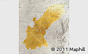 Physical Map of Mashonaland East, lighten, semi-desaturated