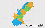 Political Map of Mashonaland East, cropped outside