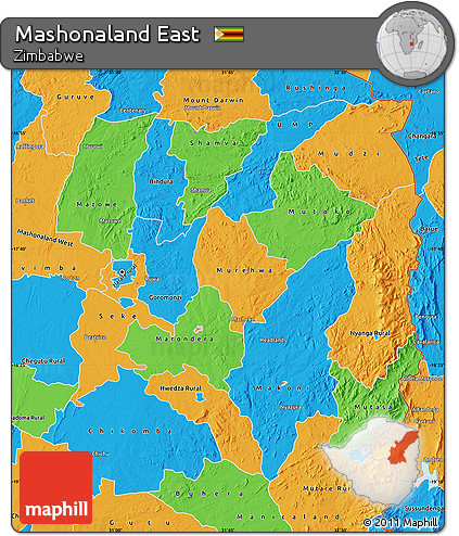 Political Map of Mashonaland East