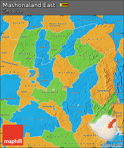 Political Map of Mashonaland East