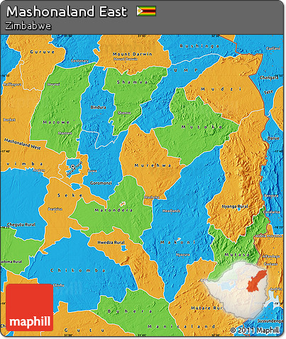 Political Map of Mashonaland East