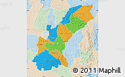 Political Map of Mashonaland East, lighten