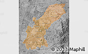 Satellite Map of Mashonaland East, desaturated