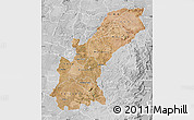 Satellite Map of Mashonaland East, lighten, desaturated