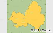 Savanna Style Simple Map of Marondera, cropped outside