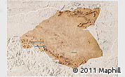 Satellite 3D Map of Mudzi, lighten