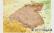 Satellite 3D Map of Mudzi, physical outside