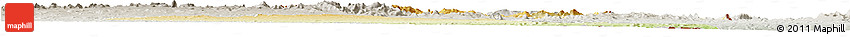 Physical Horizon Map of Mudzi, lighten, semi-desaturated