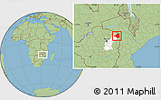 Savanna Style Location Map of Mudzi, highlighted parent region