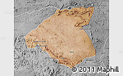 Satellite Map of Mudzi, desaturated