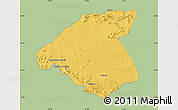 Savanna Style Map of Mudzi, single color outside