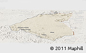 Shaded Relief Panoramic Map of Mudzi, lighten