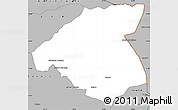 Gray Simple Map of Mudzi