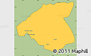 Savanna Style Simple Map of Mudzi, cropped outside
