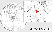 Blank Location Map of Murehwa