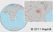 Gray Location Map of Murehwa