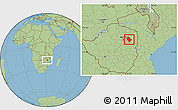 Savanna Style Location Map of Murehwa