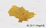 Physical Panoramic Map of Murehwa, cropped outside