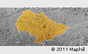 Physical Panoramic Map of Murehwa, desaturated