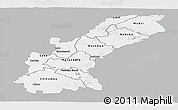 Gray Panoramic Map of Mashonaland East, single color outside